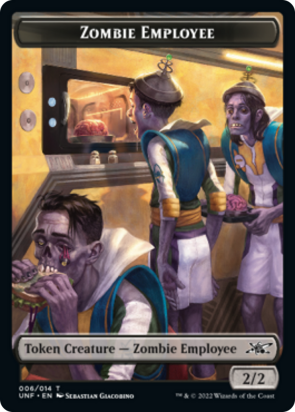 Zombie Employee    Food (011) Double-Sided Token [Unfinity Tokens] on Sale