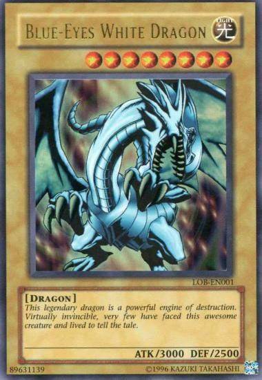 Blue-Eyes White Dragon [LOB-EN001] Ultra Rare on Sale