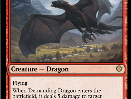 Demanding Dragon [Starter Commander Decks] For Cheap