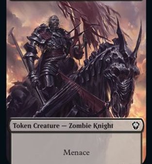 Zombie Knight    Goblin Double-Sided Token [Dominaria United Commander Tokens] Online Hot Sale