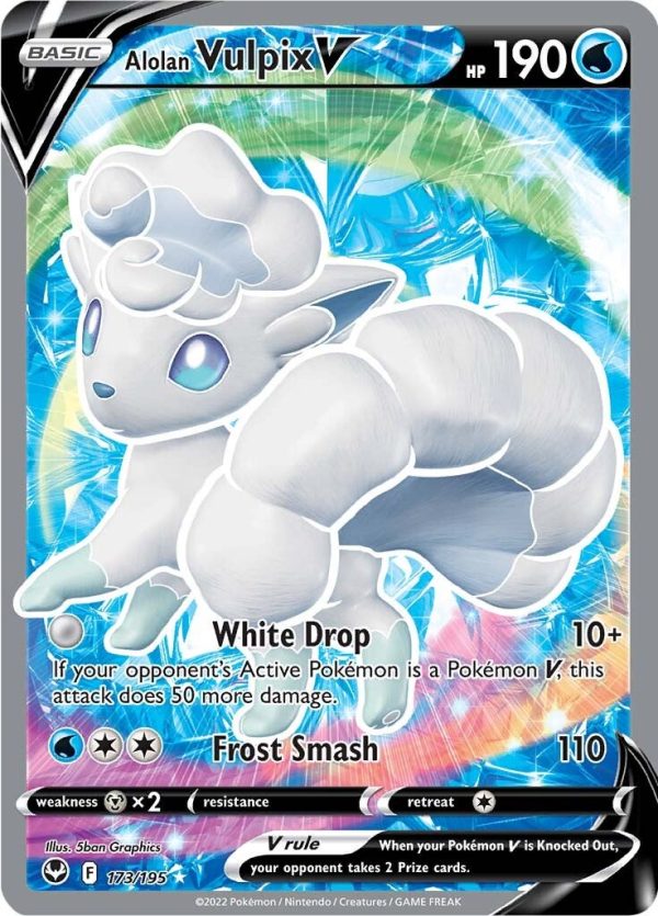 Alolan Vulpix V (173 195) [Sword & Shield: Silver Tempest] For Discount