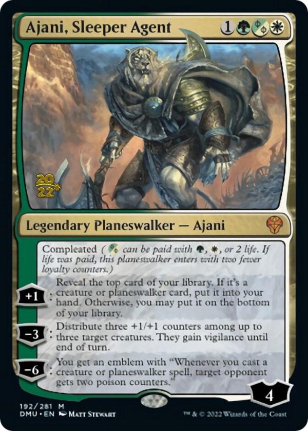 Ajani, Sleeper Agent [Dominaria United Prerelease Promos] on Sale