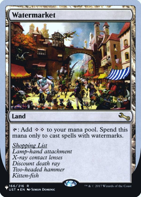 Watermarket (Unfinity Foil Edition) [The List] Online