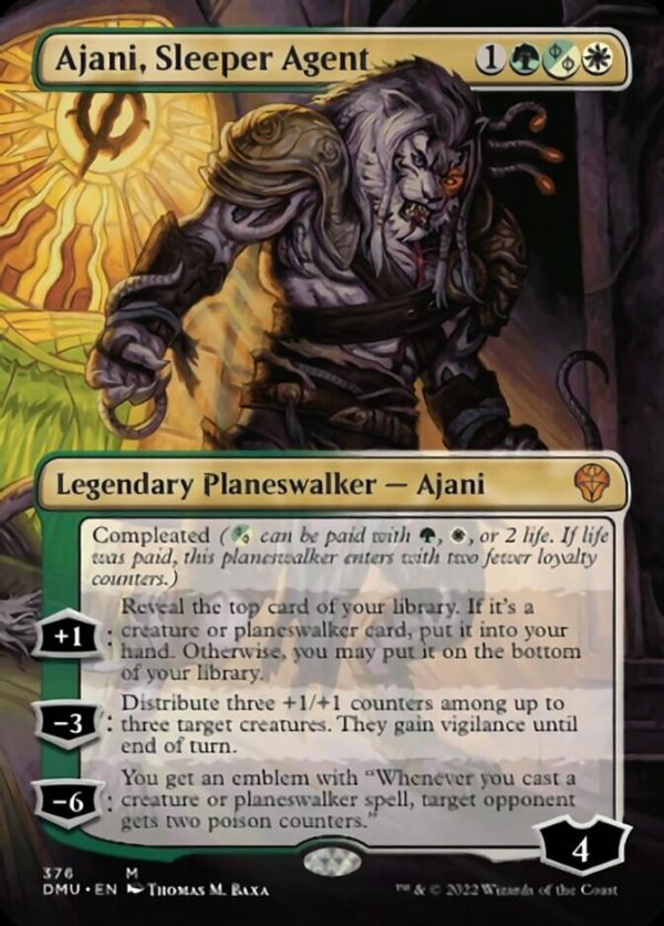 Ajani, Sleeper Agent (Borderless) (376) [Dominaria United] Online Hot Sale