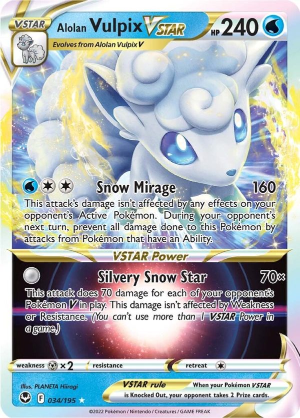 Alolan Vulpix VSTAR (034 195) [Sword & Shield: Silver Tempest] Online now