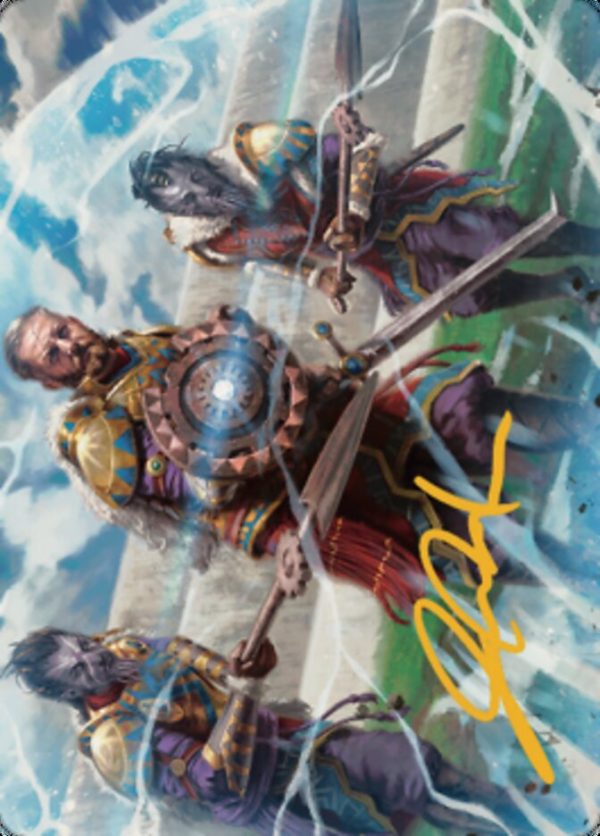 Argivian Phalanx Art Card (Gold-Stamped Signature) [Dominaria United Art Series] Online Hot Sale