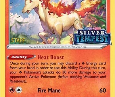 Rapidash (SWSH270) (Prerelease) (Staff) [Sword & Shield: Black Star Promos] Online